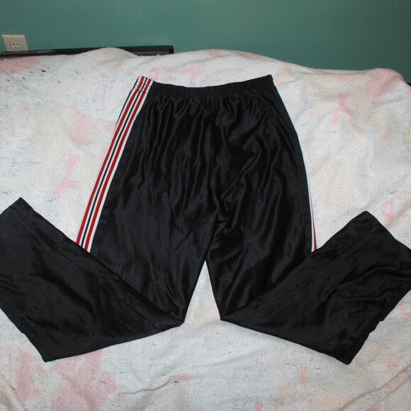 Vintage Starter Boys Black Striped Ankle Snap Basketball Pants Size XL (16-18) - Picture 5 of 11